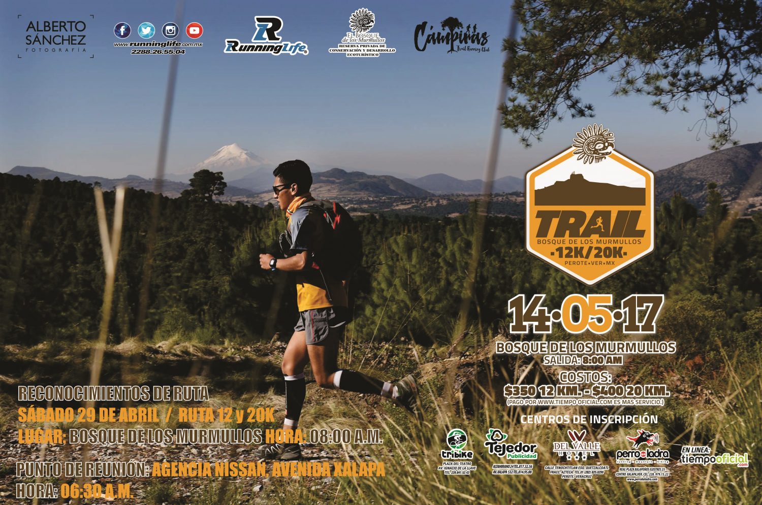 2DO RECONOCIMIENTO DE RUTA TRAIL BOSQUE DE LOS MURMULLOS 29 DE ABRIL